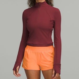 Lululemon rulu run cropped half zip
